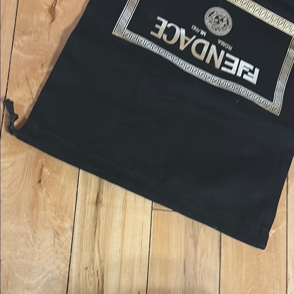 Fendi and Versace collaboration black clutch drawstring dustbag - Picture 5 of 5